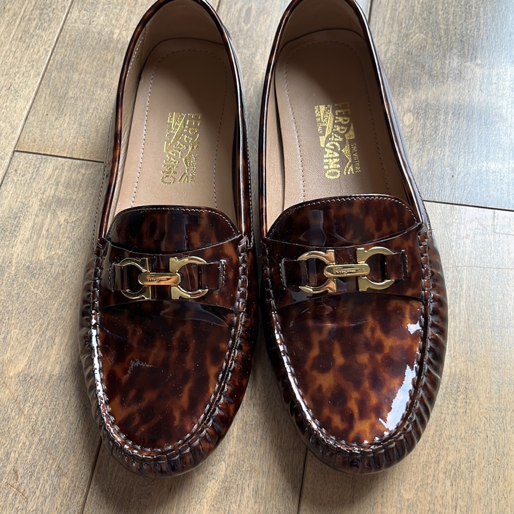 Ferragamo Patent Loafer/Driver 11